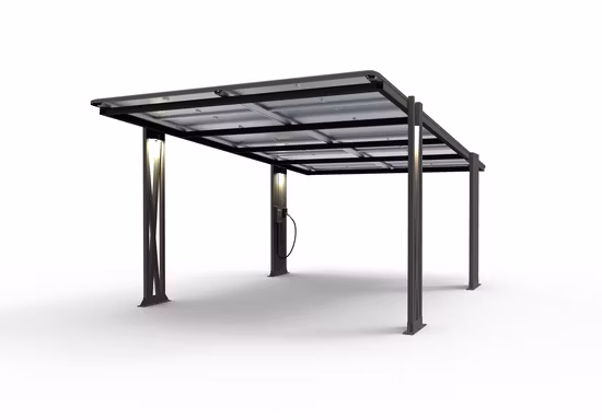 Solarpanel-Carports, Überdachung, Solarpanel-Carport-Bausatz, Solaranlage mit Montagestruktur
