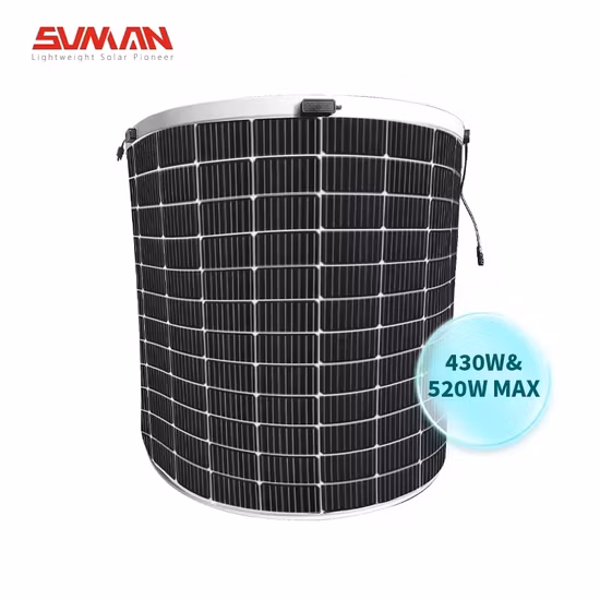 Leichtes, flexibles Solarpanel mit 144 monokristallinen Halbzellen und 430 W